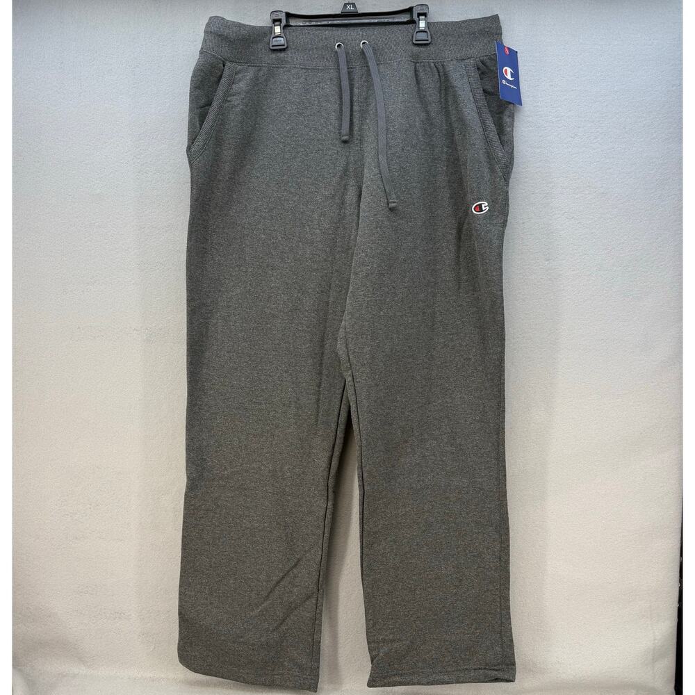 Champion Sweat Pants Women's 2XL Grey Straight Leg Drawstring Waistband NWT